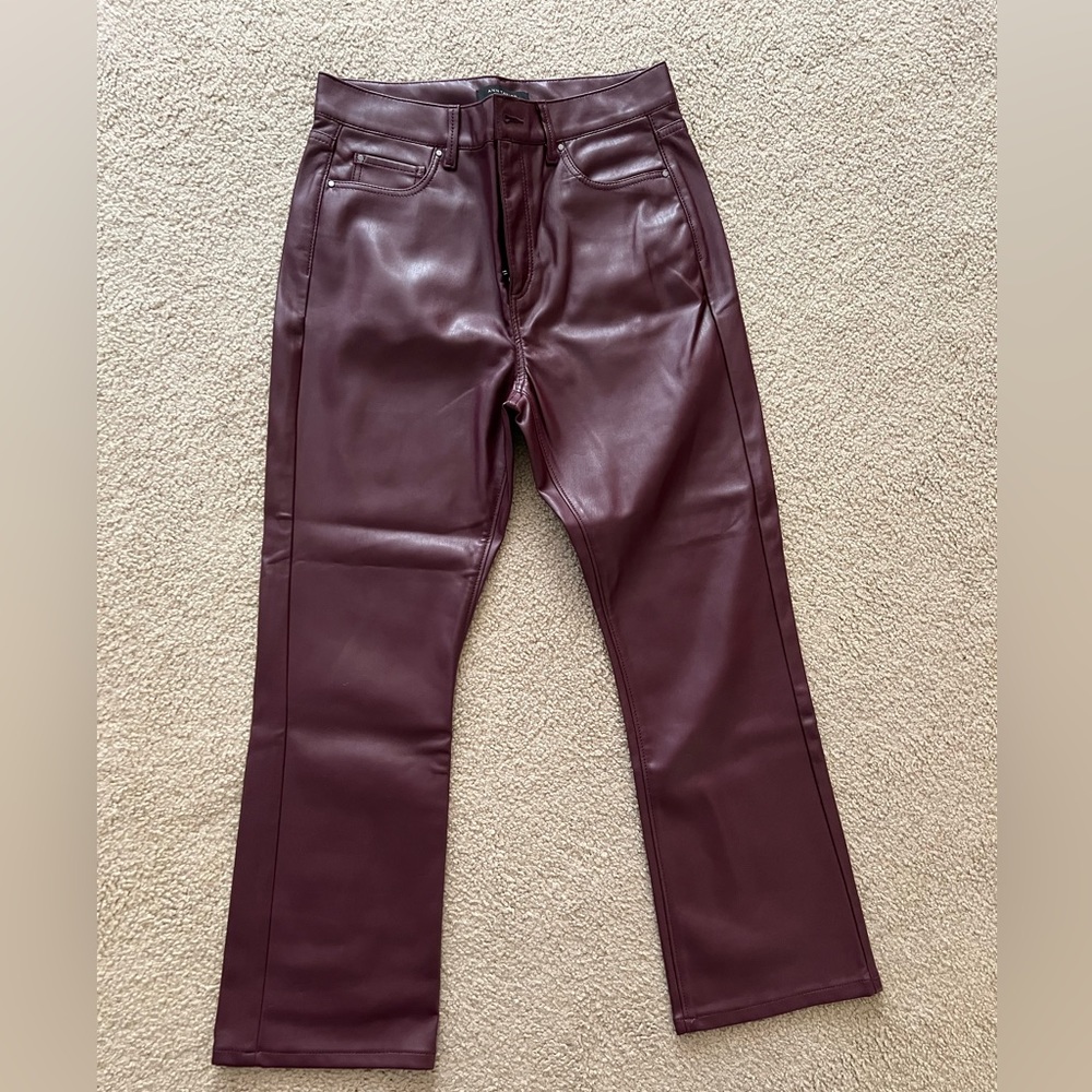 Ann Taylor faux leather trousers